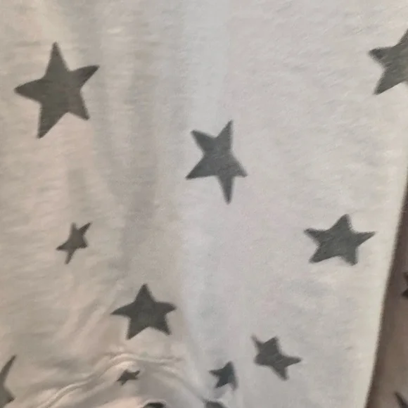 Magnolia Pearl Retired Blush Pink with Gray Stars Sweatshirt - Picture 6 of 6